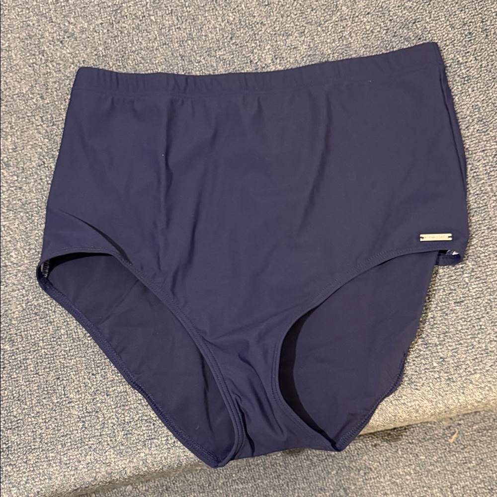 LASCANA Navy High-Waisted Bikini Bottom